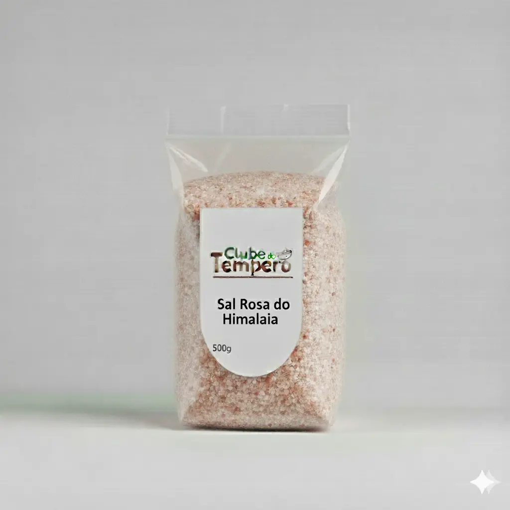 Sal Rosa do Himaláia Puro e Natural (500 g)