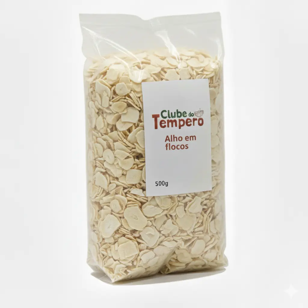 Alho Flocos Puro e Natural (500 g)