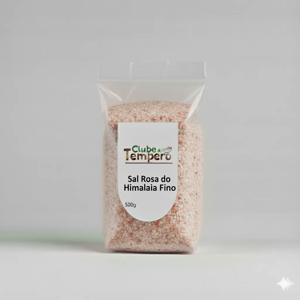 Sal Rosa do Himalaia Fino Puro (500 g)